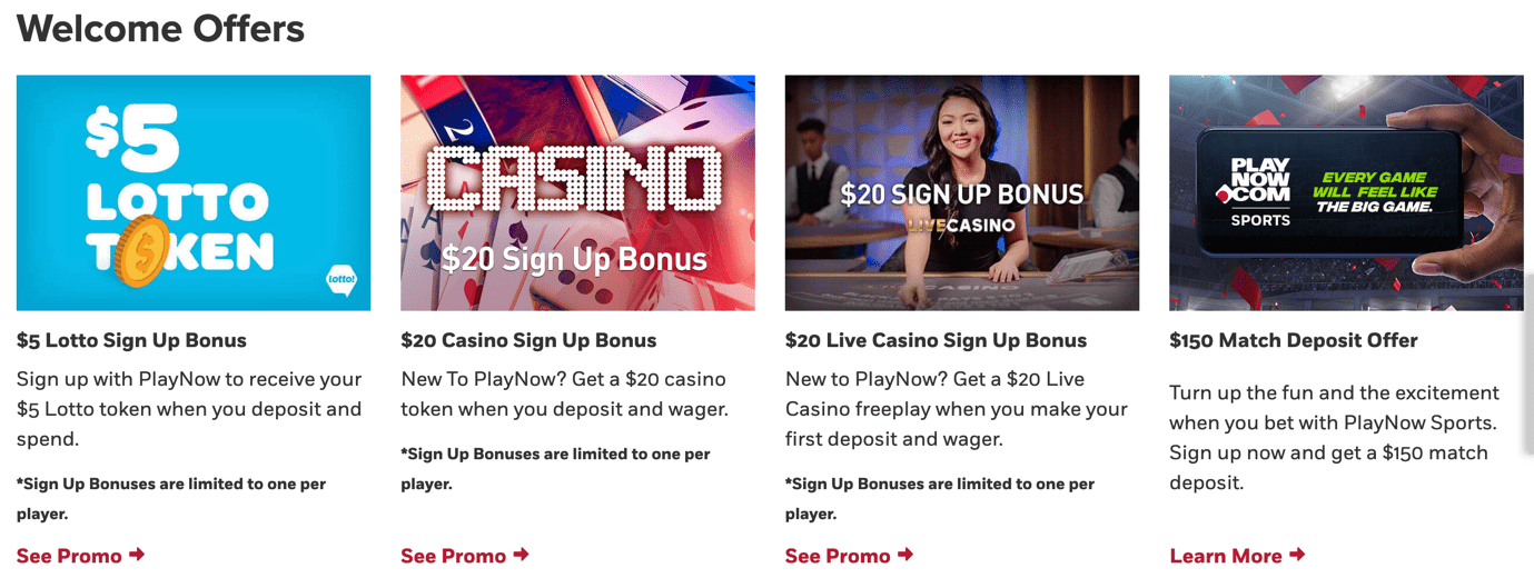 Bonuses Info playnow